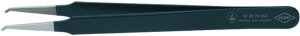 ESD precision tweezers, uninsulated, antimagnetic, Chrome-nickel steel, 120 mm, 92 08 78 ESD