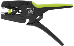 Stripping pliers for Single or Multi strand PVC insulated cables and large variety of PTFE and rubber insulated cables, 0.03-10 mm², L 195 mm, 200 g, 707 020
