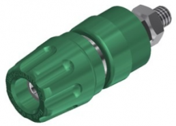 Pole terminal, 4 mm, green, 30 VAC/60 VDC, 35 A, screw connection, nickel-plated, PKI 10 A GN