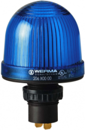 Recessed permanent light, Ø 57 mm, blue, 12-48 V AC/DC, BA15d, IP65