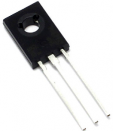 Bipolar junction transistor, NPN, 100 mA, 250 V, THT, TO-126, BF458