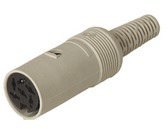 Jack, 6 pole, solder cup, straight, 930152517