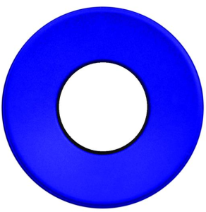 Cap, round, Ø 25 mm, (H) 2.05 mm, blue, for short-stroke pushbutton Ultramec 6C, 10ZB00