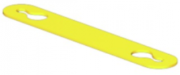 Polyethylene cable maker, inscribable, (W x H) 23 x 3.5 mm, max. bundle Ø 2 mm, yellow, 2006250000