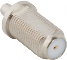 Coaxial adapter, 50 Ω, F socket to SMB socket, straight, 242224
