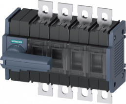 Load-break switch, Rotary actuator, 4 pole, 125 A, 1000 V, (W x H x D) 148 x 168 x 97 mm, screw mounting/DIN rail, 3KD3242-0NE10-0