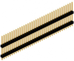 Pin header, 36 pole, pitch 2.54 mm, straight, black, 10051188