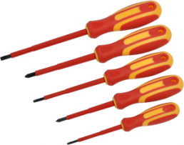 VDE screwdriver kit, PZ1, PZ2, Pozidriv, L 210 mm, AV05050