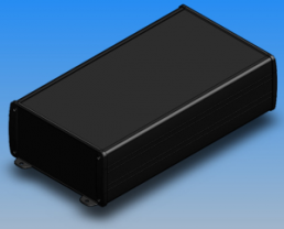Aluminum Profile enclosure, (L x W x H) 300 x 167 x 82 mm, black (RAL 9004), IP65, TEKAM 54-E.9