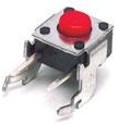 Short-stroke pushbutton, Form A (N/O), 50 mA/24 VDC, unlit , actuator (black, L 1.6 mm), 2.54 N, SMD