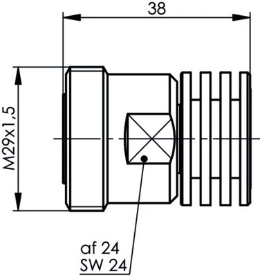 100024560 Telegärtner Antenna components, switches, attenuators Image 2