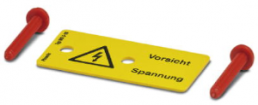 Warning sign, symbol: lightning, (W) 50 mm, PVC, 1004429