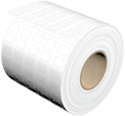 Polyester Label, (L x W) 15 x 9 mm, white, Roll with 10000 pcs