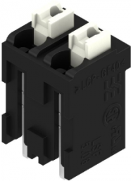 PCB terminal, 2 pole, pitch 5.08 mm, AWG 28-14, 12 A, spring-clamp connection, black, 1870210000