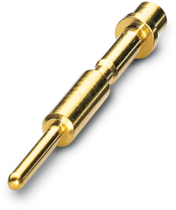 Pin contact, 0.06-1.0 mm², crimp connection, nickel-plated/gold-plated, 1243215