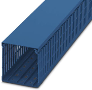 Wiring duct, (L x W x H) 2000 x 100 x 100 mm, PVC, blue, 3240325