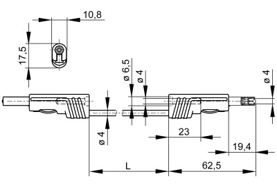 MLB 50/1 V BL Hirschmann Test & Measurement Test Leads Image 2