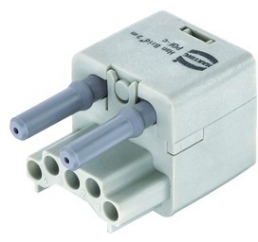 Socket contact insert, 3A, 2 pole, unequipped, crimp connection, 09120042711
