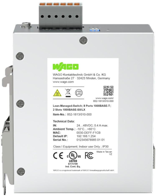 852-1813/010-000 WAGO Industrial ethernet switches Image 2
