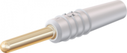 2 mm plug, solder connection, 0.5 mm², white, 22.2609-29