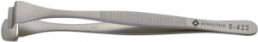 Wafer tweezers, uninsulated, antimagnetic, stainless steel, 130 mm, 5-423