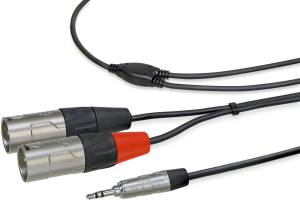 XLR/Phono plug cable 3-pole 1.8 m