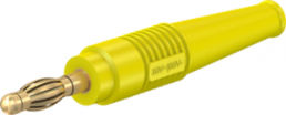 4 mm plug, solder connection, 2.5 mm², yellow, 64.1020-24