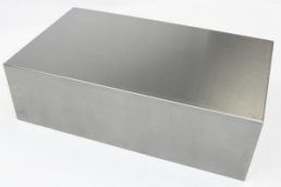 Aluminum enclosure, (L x W x H) 432 x 254 x 127 mm, natural, 1444-17105