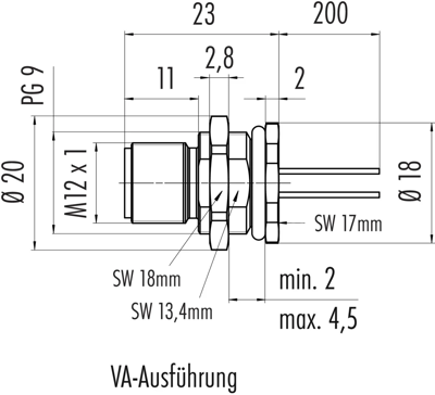 76 2531 1111 00004-0200 binder Sensor-Actuator Cables Image 2