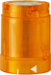LED flashing light element, Ø 52 mm, yellow, 115 VAC, IP54