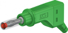 4 mm plug, screw connection, 1.0 mm², CAT II, green, 66.9327-25