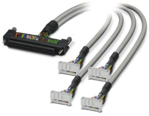 Sensor actuator cable, cable socket, 0.5 m, PVC, gray, 2321716