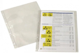 ESD document sleeves DIN A4, conductive, transparent, 10 Pcs.