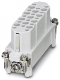 Socket contact insert, 25D, 25 pole, unequipped, crimp connection, with PE contact, 1584402