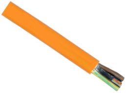 PUR Sheathed cable H07BQ-F 5 G 1.5 mm², unshielded, orange