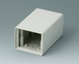 ABS shell housing, (L x W x H) 69 x 54 x 57 mm, gray white (RAL 9002), A9406443