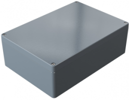 Aluminum enclosure, (L x W x H) 330 x 230 x 111 mm, silver gray (RAL 7001), IP66, 012333110