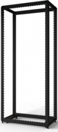 52 U cabinet rack, mobile, (H x W x D) 2450 x 600 x 1100 mm, steel, black gray, 20630-252