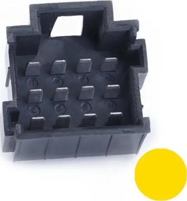 PFT-JPT-12POL-3X4-YELLOW ESKA Erich Schweizer DIN PCB Connectors
