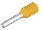 Insulated Wire end ferrule, 1.0 mm², 14 mm/8 mm long, yellow, 1476250000