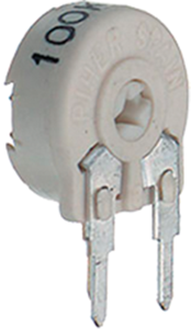 Cermet trimmer potentiometer, 2.5 kΩ, 0.33 W, THT, lateral, PTC 10 LH 2K5