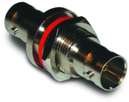 Coaxial adapter, 75 Ω, BNC socket to BNC socket, straight, 112434