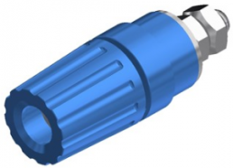 Pole terminal, 4 mm, blue, 30 VAC/60 VDC, 35 A, screw connection, nickel-plated, PKI 110 BL