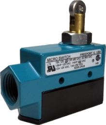 Switch, 1 pole, 1 Form C (NO/NC), roller plunger, screw connection, IP40, BZE6-2RQ8