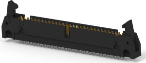 Pin header, 60 pole, 2 rows, pitch 2.54 mm, solder pin, pin header, tin-plated, 1-5499160-1