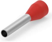 Insulated Wire end ferrule, 1.5 mm², 16 mm/10 mm long, DIN 46228/4, red, 1-966066-1