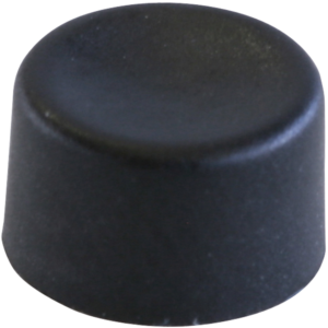 Cap, round, Ø 6.5 mm, (H) 4 mm, black, for pushbutton switch, U572