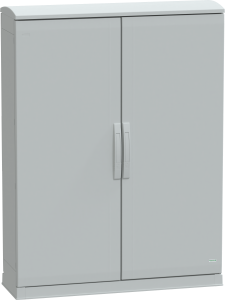 Control cabinet, (H x W x D) 1250 x 1000 x 320 mm, IP44, polyester, light gray, NSYPLAZT12103G