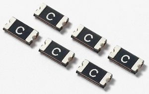 PTC fuse, self-resetting, SMD 1206, 6 V (DC), 50 A, 2.2 A (trip), 1.1 A (hold), 1206L110SLYR