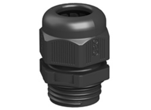 Cable gland, M25, 29 mm, Clamping range 9 to 17 mm, IP68, black, 2022889